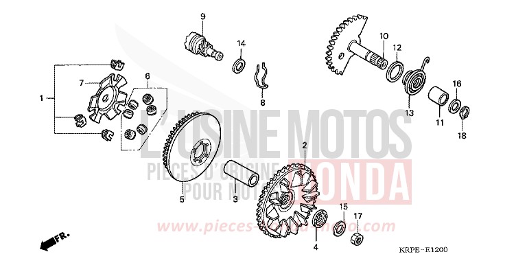 DRIVE FACE for SCV LEAD FORCE SILVER METALLIC (NH411) from 2005